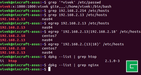 Comment utiliser la commande grep dans linux / unix avec des exemples pratiques