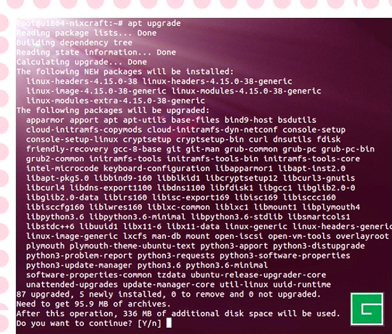 Comment mettre à jour Ubuntu en utilisant la ligne de commande du terminal ?