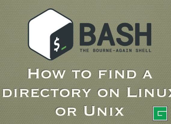 Comment trouver un répertoire sous Unix/linux ?