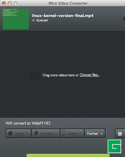 Miro video converter - Cool FOSS Software of 2013 - H