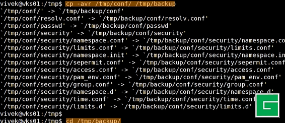 Linux : Comment copier un dossier [ Option en ligne de commande ].