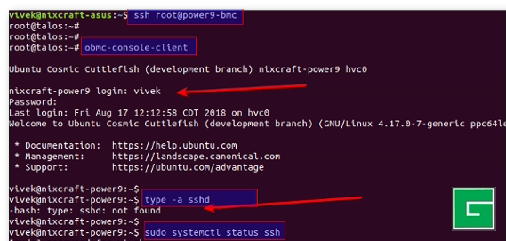 Ubuntu linux install openssh server