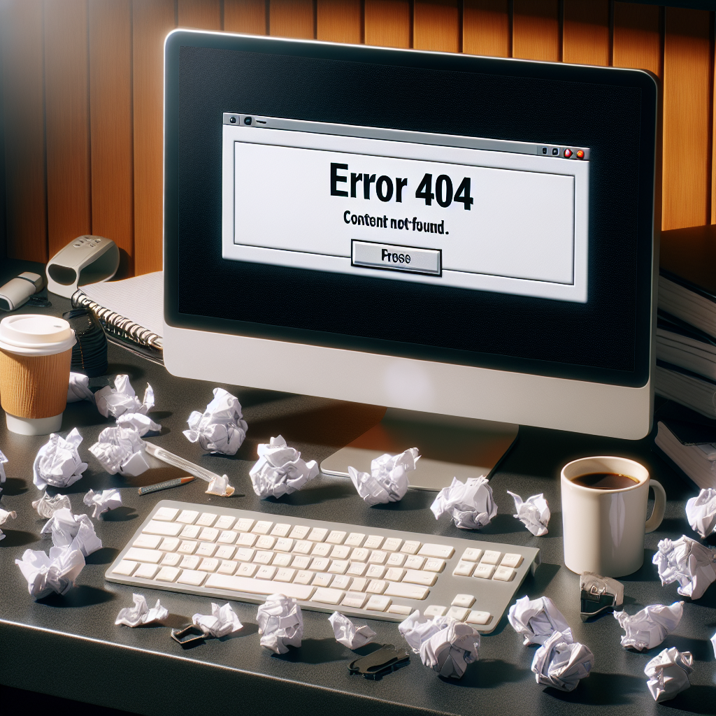 Erreur 404 : Contenu Introuvable